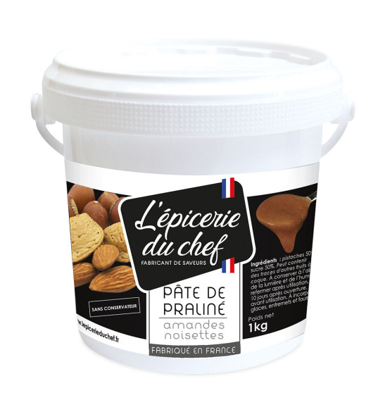 Pâte de praliné amandes-noisettes 200 g - L'Épicerie du Chef