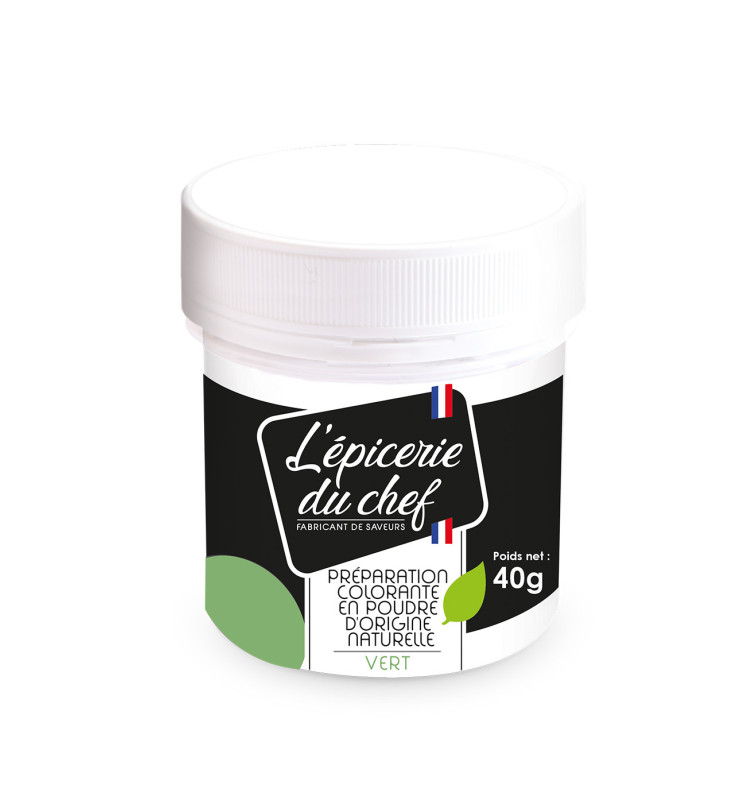 Préparation colorante en poudre d’origine naturelle Vert 40 g