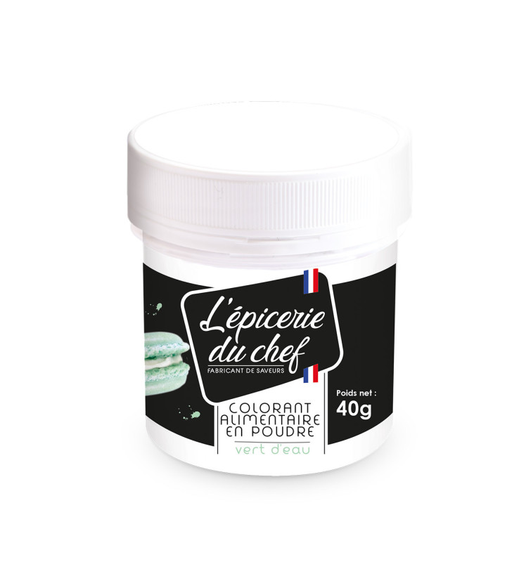 Colorant alimentaire en poudre Vert d'eau 40g