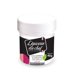 Colorant d'origine naturelle Rouge 40g EDC8720