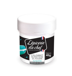 EDC8717 Colorant artificiel en poudre Turquoise 40g