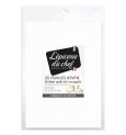 25 feuilles azyme blanches special nougat
