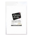 25 feuilles azyme blanches special nougat