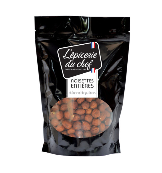 Noisettes entières décortiquées 500g Noisettes entières décortiquées 500g