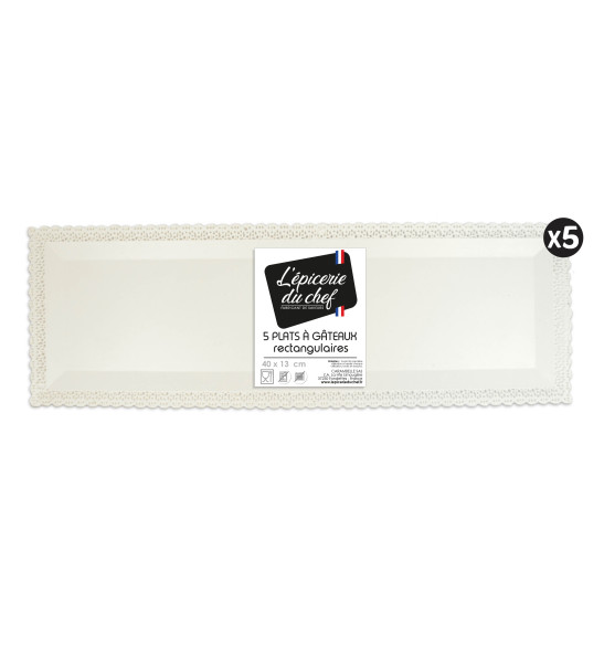 5 plats dentelle rectangle blanc 5 plats dentelle rectangle blanc