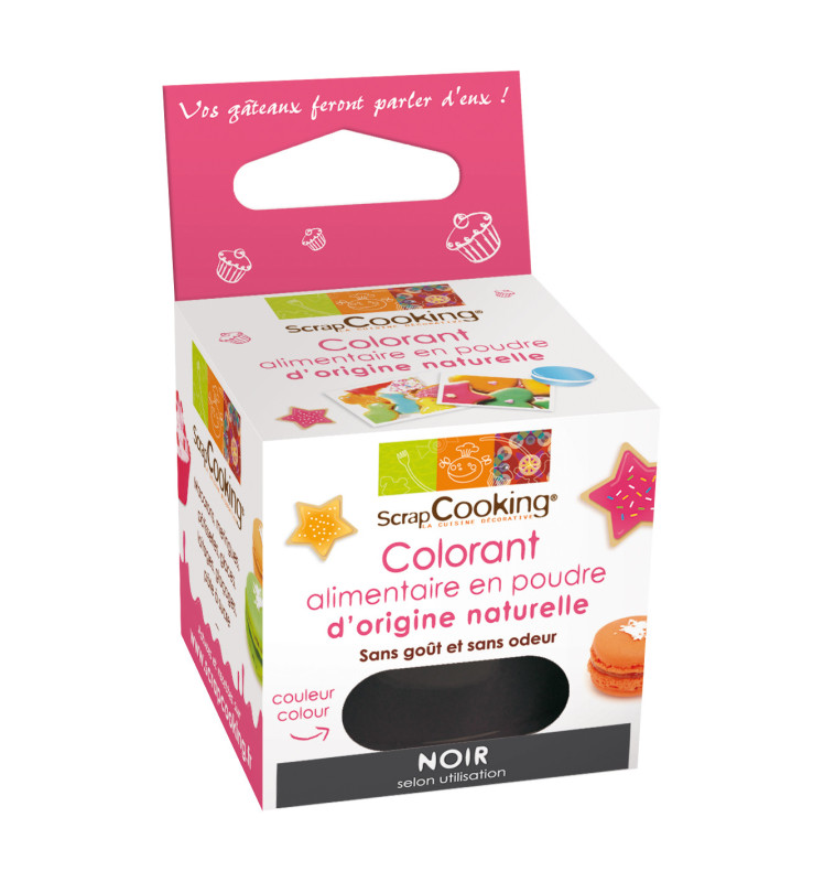 Préparation colorante en poudre d’origine naturelle Noir Anthracite 3g