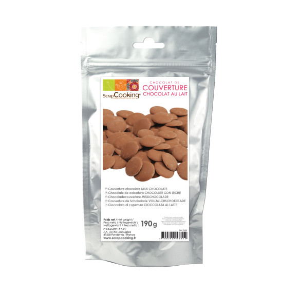 Milk chocolate couverture 190g Milk chocolate couverture 190g