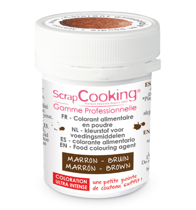 Brown powdered artificial food colouring 5g