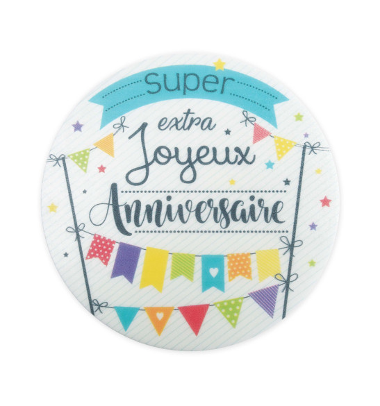 Disque Azyme Joyeux Anniversaire O 15 Cm Disque Azyme Joyeux Anniversaire O 15 Cm