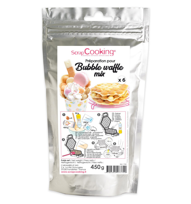 Préparation pour Bubble waffles 450g