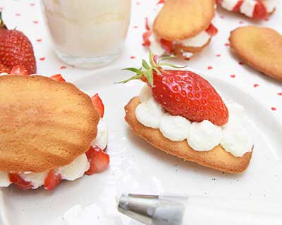 Madeleines grand-mère fraise