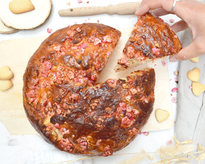 Brioche aux pralines roses