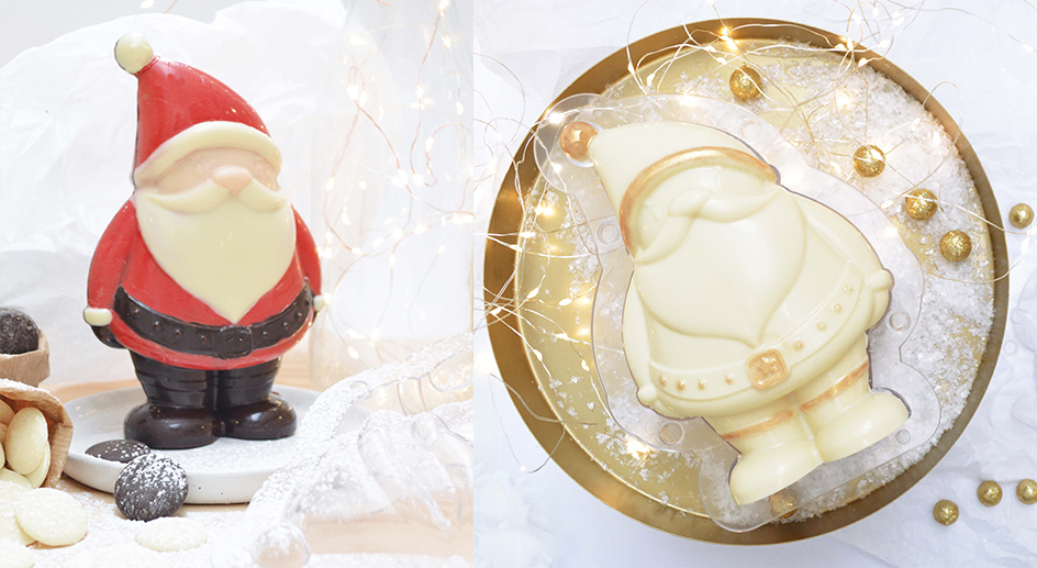 Coque chocolat Père Noël 3D